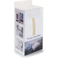 伊勢藤 ティッシュケース Bow ウッディホワイト I-592 1セット(4個)（直送品）