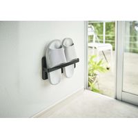 tower（タワー） ツーウェイベランダスリッパラック ブラック 1個 山崎実業