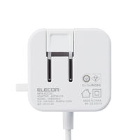 USB充電器 タイプC ケーブル一体型 1.5ｍ 12W スマホタブレット充電 しろちゃん MPA-ACC20WF エレコム 1個（直送品）