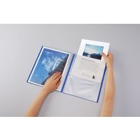 コクヨ クリヤーブック〈ノビータ〉（固定式）  A4タテ 40ポケット 黒　ブラック ラ-NV40D 1セット（5冊）