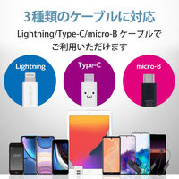 USB充電器 コンセント USB-A×2 2.4A出力 スマホ タブレット充電 ホワイト MPA-ACU11WH エレコム 1個（直送品）