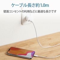ライトニングケーブル 1m スタンダード A-Lightning ホワイト MPA-FUAL10WH エレコム 1個（直送品）