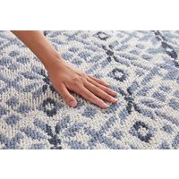 スミノエ HOMRUG GRANWOOLグランウール 抗菌・抗ウィルスラグ ノルディックルミ 1900×1900mm ブルー 1枚（直送品）