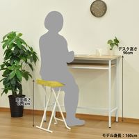 エイ・アイ・エス 折畳ハイスツール グリーン AAHS-410  GN 1脚（直送品）