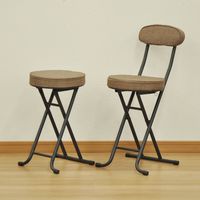 エイ・アイ・エス 折畳座厚チェア 背無し ブラウン AATN-210 BR 1脚（直送品）