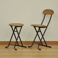 エイ・アイ・エス 木製折畳チェア 背あり ブラウン AAWO-100 BR 1脚（直送品）