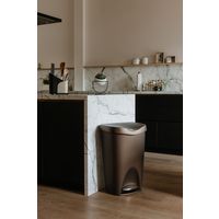 アントレックス Umbra ブリムカン ペダル式ゴミ箱 50L ブロンズ 1個（直送品）