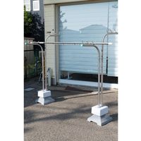 日本ハンガーボード U型ベースウェイト10kg グレー BW-10GRY 1セット(10個)（直送品）