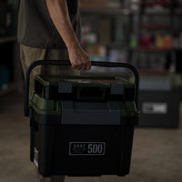 JEJアステージ シールドボックスシャット500X ブラックグリーン 1個