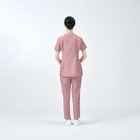 住商モンブラン パンツ レディス 半ゴム ラベンダーピンク L UM700-9/0 1枚　スクラブ（直送品）
