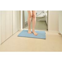 山崎産業 SUSU（スウスウ）抗菌ふわ雲ごこちバスマット40×60ミストブルー 4903180205820 1枚