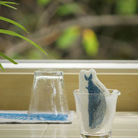 （100%天然素材）ポップアップスポンジ 水でふくらむ キッチンスポンジ カタカタ くじら 1個 イーオクト