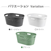 CURVER Infinity（インフィニティ） ランドリーバスケット 40L グリーン 1セット（3個）