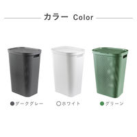 CURVER Infinity（インフィニティ） ふた付きバスケット 60L ホワイト 1セット（3個）