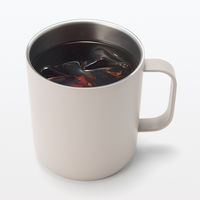 無印良品 目盛り付き 保温保冷 蓋付きマグカップ グレーベージュ 400mL 良品計画