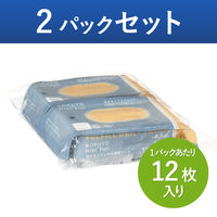 HibiFull ヒビフル 流せるトイレのお掃除シート 大判厚手 無香料 1セット（1パック（12枚入×2）×24） コクヨ
