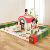 【軒先渡し】コイズミファニテック Hagu あおむしナンバースクッション 1辺300mm HG-HA731 1セット(2個入)（直送品）