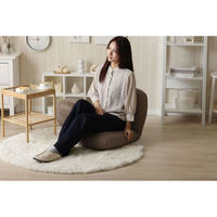 セルタン ふっくら座椅子 ブークレ生地 グリーン A363-755GRN 1台（直送品）