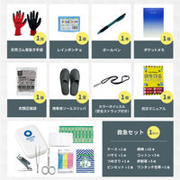 女性のための防災セット 1人用 底まで開く防災リュック エマージェンシーポーチ キャリーカート 2way 女性用 防災士監修 警戒レベル4（直送品）