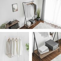 武田コーポレーション ヴィンテージ調 ハンガーラック T4-VHR79VBR 1箱(3個入)（直送品）