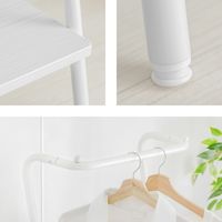 武田コーポレーション ヴィンテージ調 ハンガーラック T4-VHR79WH 1箱(3個入)（直送品）