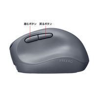 サンワサプライ 静音ワイヤレス コンボ 小型エルゴノミクスマウス（充電式・5ボタン） MAーEWBBS522BK 1個