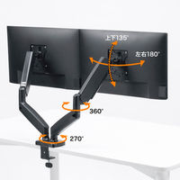 サンワサプライ モニターアーム（ガススプリング式・デュアルアーム） CRーLAC2405BK 1個（直送品）