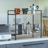 ポッシュリビング ドリップスタンド W10×D10×H14cm マンゴーウッド/アイアン 41343 1個（直送品）