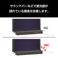 ナカバヤシ リモコン中継ケーブル MRE-01/BK 1個