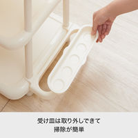 Like-it（ライクイット）シューズストレージ5段(5足) 傘立て付 アイボリー 4979625219257 1個