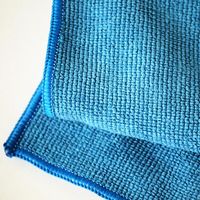 MQ・Duotex プレミアムニットクロス ブルー 1セット（1枚×3） イーオクト　マイクロファイバークロス