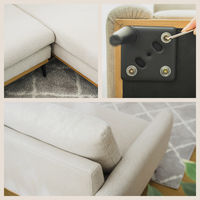 武田コーポレーション カウチソファ natural LN-H-KSFNA 1箱(1個入)（直送品）