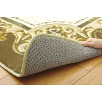 イケヒコ シャルマン 柄ボリュームラグ 2500×2000mm グリーン 1270700123201 1枚（直送品）