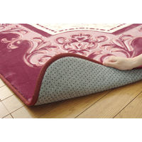 イケヒコ シャルマン 柄ボリュームラグ 2500×2000mm ワイン 1270700283201 1枚（直送品）