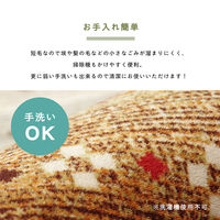 イケヒコ ラディ 柄ボリュームラグ 1850×1850mm ミックス 1271840302401 1枚（直送品）