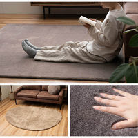 イケヒコ ファリー 無地ラグ 2400×2000mm ココアブラウン 1281280311303 1枚（直送品）