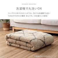 イケヒコ ポラロ 柄ラグ 2400×1900mm アイボリー 1340970142003 1枚（直送品）