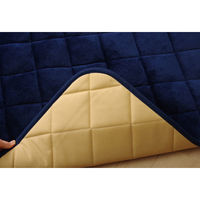 イケヒコ フラン キルトラグ 2900×1900mm ネイビー 1380000002889 1枚（直送品）
