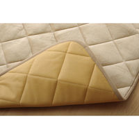 イケヒコ フラン キルトラグ 1750×1450mm ベージュ 1380000002904 1枚（直送品）