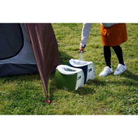 イケックス工業 アウトドアチェア 軽量 折りたたみ パタット PATATTO250+ ネイビー×ホワイト 415427 1個（直送品）