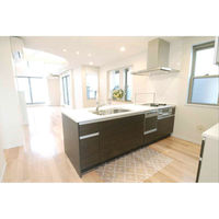 明和グラビア キッチンマット 拭ける 60×120cm 柄物 クリア タイル 428199 1個（直送品）