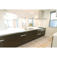 明和グラビア キッチンマット 拭ける 60×270cm 柄物 クリア タイル 428202 1個（直送品）