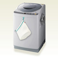 おしゃれ着ネット フック付　ギンガムグリーン 1個