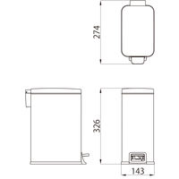 山崎産業 サニタリーボックス ST-K6S DP-35L-SB 1個