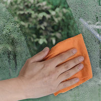 ピカッと吸水クロスII 繰り返し使える お掃除クロス 使い切り 雑巾 ロールタイプ オレンジ 1本（20カット分）ファイン