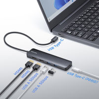 サンワサプライ USB TypeーC ドッキングステーション USBー5TCHHPS22BK 1個