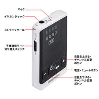 サンワサプライ ワイヤレスガイドシステム（親機） MMーWGS5T 1個