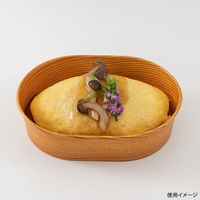 東洋アルミエコープロダクツ 耐熱ペーパーカップ K9161C 楕円型 ワッパ 1袋(100個)（直送品）