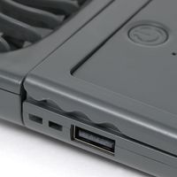 バッテリー&ショルダー付きファン チャコール LAKOLE/ラコレ