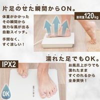 サンコー お風呂あがり全身爽快乗れる扇風機「のれせん2」 MATFANHWH 1台